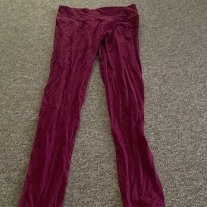 Red leggings